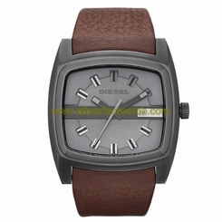 Diesel Watches : DZ1553 Quartz Stainless Steel Case With Brown Leather Strap Men Watch