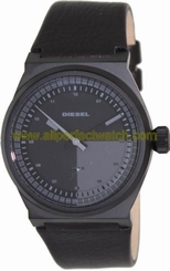Diesel Watches : DZ1560 Quartz Stainless Steel Case With Black Leather Strap Men Watch