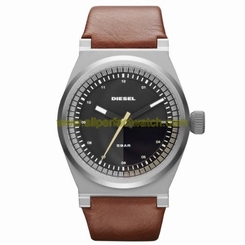 Diesel Watches : DZ1561 Quartz Stainless Steel Case With Brown Leather Strap Men Watch