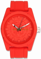 Diesel Watches : DZ1589 Quartz Analog Red Silicone Strap Men Watch