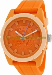 Diesel Watches : DZ1593 Quartz Analog Orange Dial Rubber Men Watch