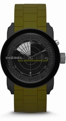 Diesel Watches : DZ1609 Quartz Analog Green Silicone Strap Men Watch