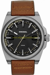 Diesel Watches : DZ1611 Quartz Analog Brown Leather Strap Men Watch