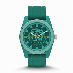 Diesel Watches : DZ1625 Quartz Analog Green Dial Silicone Men Watch