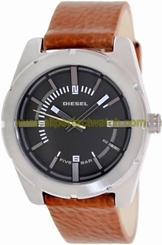 Diesel Watches : DZ1631 Quartz Analog Black Dial Leather Men Watch