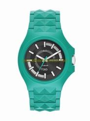 Diesel Watches : DZ1648 Quartz Black Dial Turquoise Plastic Men Watch