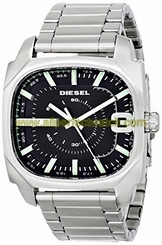 Diesel Watches : DZ1651 Quartz Analog Black Dial Stainless Steel Men Watch