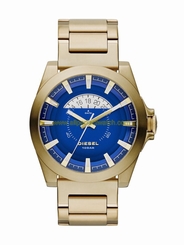 Diesel Watches : DZ1663 Quartz Blue Dial Date Gold Tone Stainless Steel Men Watch