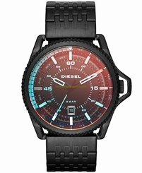 Diesel Watches : DZ1720 Black Dial Stainless Steel Band Men Watch
