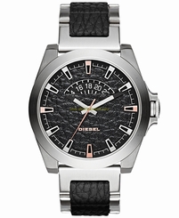 Diesel Watches : DZ1721 Black Dial Stainless Steel Band Men Watch
