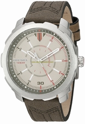 Diesel Watches : DZ1735 Quartz Analog Olive Leather Canvas Men Watch