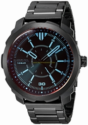 Diesel Watches : DZ1737 Black Dial Stainless Steel Band Men Watch