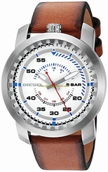 Diesel Watches : DZ1749 White Dial Stainless Steel Band Men Watch