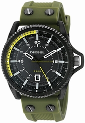 Diesel Watches : DZ1758 Quartz Analog Date Green Silicone Men Watch
