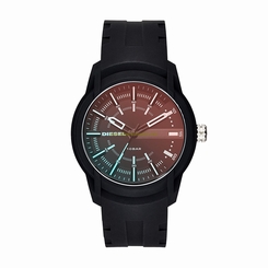 Diesel Watches : DZ1819 Black Dial Silicone Men Watch