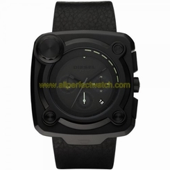 Diesel Watches : DZ4218 Quartz Stainless Steel Case With Black Leather Strap Men Watch