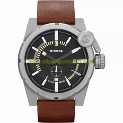 Diesel Watches : DZ4270 Quartz Stainless Steel Case With Brown Leather Strap Men Watch