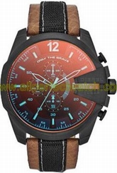 Diesel Watches : DZ4305 Quartz Chronograph Date Brown Leather Strap Men Watch