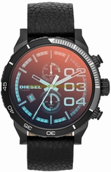 Diesel Watches : DZ4311 Quartz Analog Date Black Leather Strap Men Watch