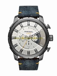Diesel Watches : DZ4345 Quartz Chronograph Date Blue Denim Men Watch