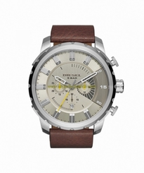 Diesel Watches : DZ4346 Quartz Chronograph Date Brown Leather Men Watch