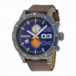 Diesel Watches : DZ4350 Quartz Chronograph Date Brown Leather Men Watch