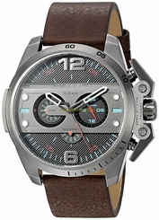 Diesel Watches : DZ4387 Quartz Chronograph Date Brown Leather Men Watch