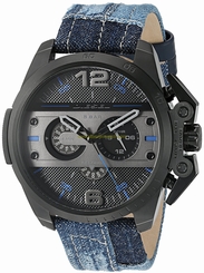Diesel Watches : DZ4397 Quartz Chronograph Blue Denim Strap Men Watch
