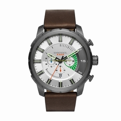 Diesel Watches : DZ4410 Silver Dial Stop Watch Men Watch