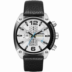 Diesel Watches : DZ4413 White Dial Leather Men Watch