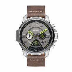Diesel Watches : DZ4433 Grey Dial Stop Watch Men Watch