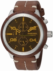 Diesel Watches : DZ4440 Quartz Chronograph Brown Leather Men Watch