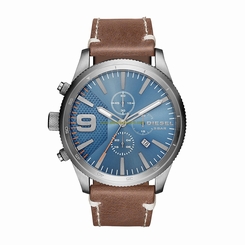 Diesel Watches : DZ4443 Blue Dial Stop Watch Men Watch