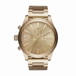 Diesel Watches : DZ4446 Gold Dial Stop Watch Men Watch