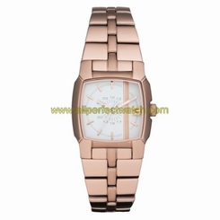 Diesel Watches : DZ5297 Quartz White Dial Rose Gold Stainless Steel Case With Rose Gold Stainless Steel Bracelet Women Watch