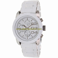 Diesel Watches : DZ5306 Quartz Chronograph White Dial Plastic Women Watch