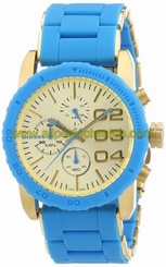 Diesel Watches : DZ5360 Quartz Chronograph Beige Dial Blue Plastic Women Watch