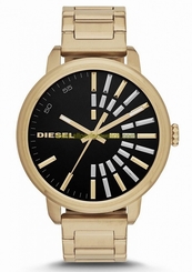 Diesel Watches : DZ5417 Quartz Analog Black Dial Gold Tone Stainless Steel Women Watch