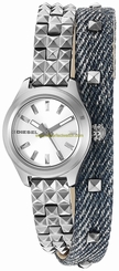 Diesel Watches : DZ5446 Silver Dial Stainless Steel Band Women Watch