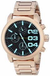 Diesel Watches : DZ5454 Black Dial Stainless Steel Band Women Watch