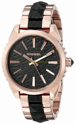 Diesel Watches : DZ5473 Black Dial Stainless Steel Band Women Watch