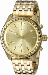 Diesel Watches : DZ5486 Gold Dial Stainless Steel Band Women Watch