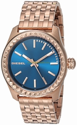 Diesel Watches : DZ5509 Blue Dial Stainless Steel Band Women Watch
