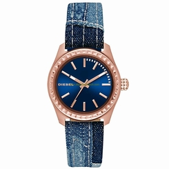 Diesel Watches : DZ5510 Blue Dial Textile Women Watch