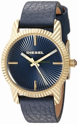Diesel Watches : DZ5514 Quartz Analog Blue Leather Women Watch