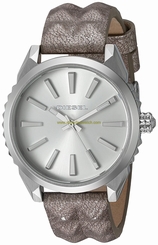 Diesel Watches : DZ5515 Quartz Silver Dial Leather Women Watch