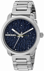 Diesel Watches : DZ5522 Blue Dial Stainless Steel Band Women Watch