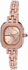 Diesel Watches : DZ5525 Rose Gold Dial Stainless Steel Band Women Watch