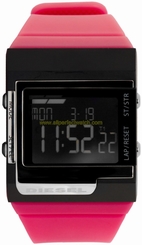 Diesel Watches : DZ7213 Quartz Digital Pink Polyurethane Strap Women Watch