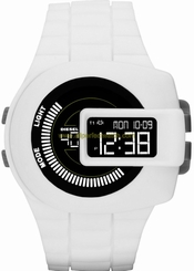 Diesel Watches : DZ7275 Quartz Digital White Silicone Strap Men Watch
